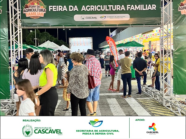 Secretaria de Agricultura, Pesca e Defesa Civil realiza Feira da Agricultura Familiar no Shopping Cascavel